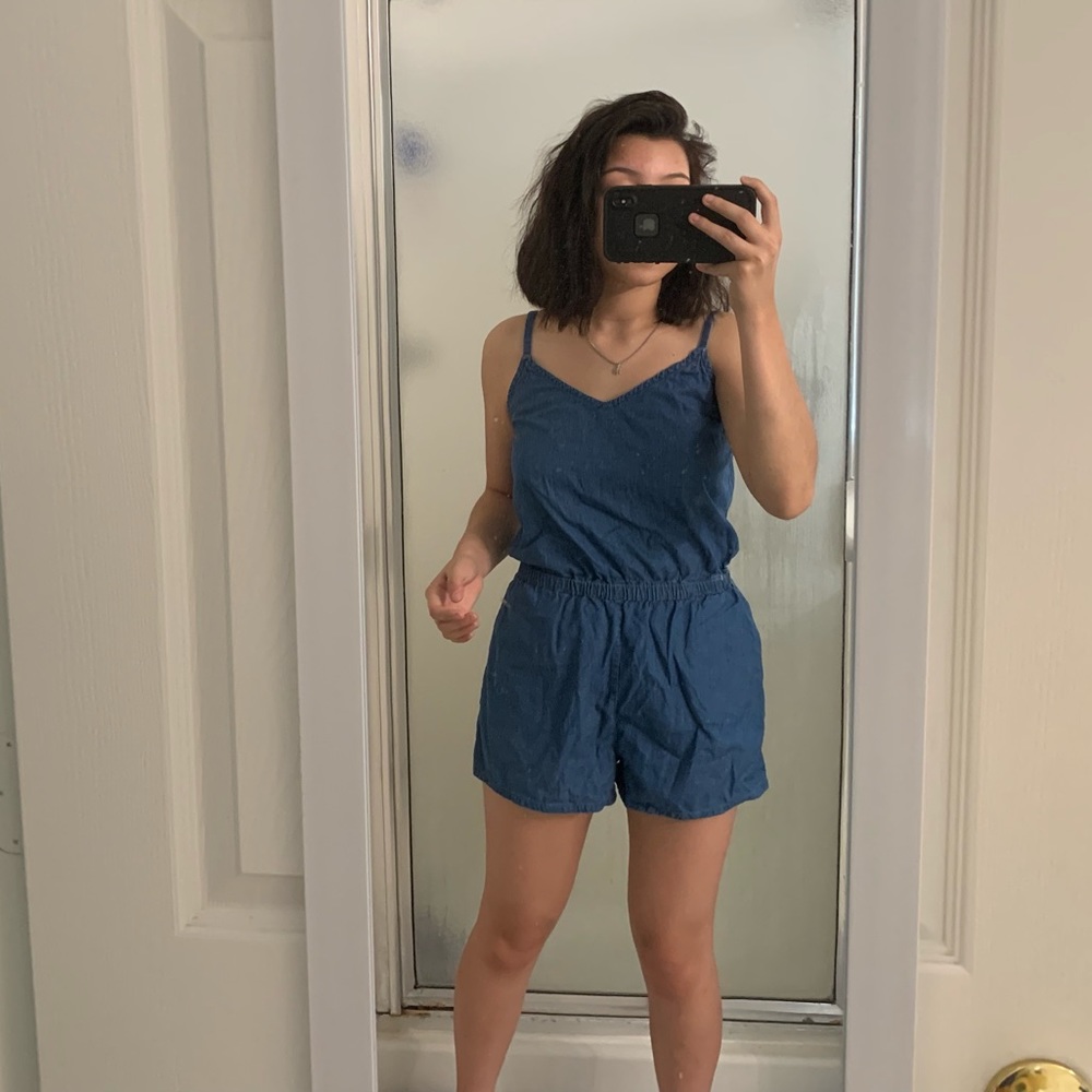 Chambray Romper